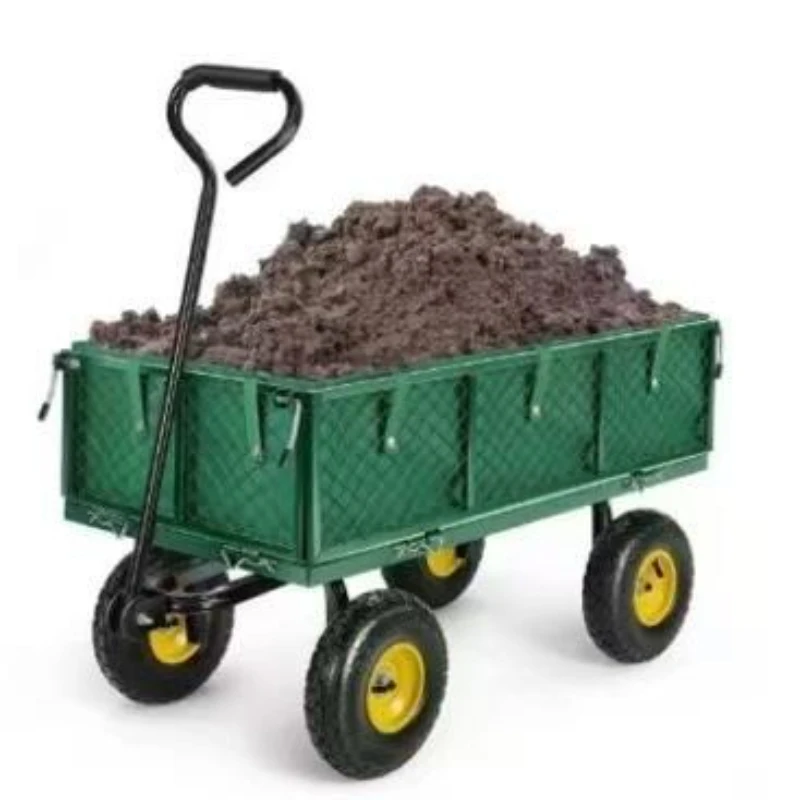 Freight Tractor Load Garden Pull Cargo Four Wheel Network Car Garden Transport Vehicle