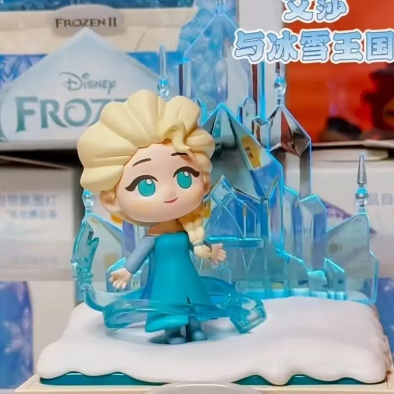 จุดสินค้าแท้ 52 ของเล่น Disney Anime Frozen Aurora Dream Serie กล่องตาบอดโรงรถชุด Emit Light เครื่องประดับสาวอินเทรนด์ของเล่นของขวัญ