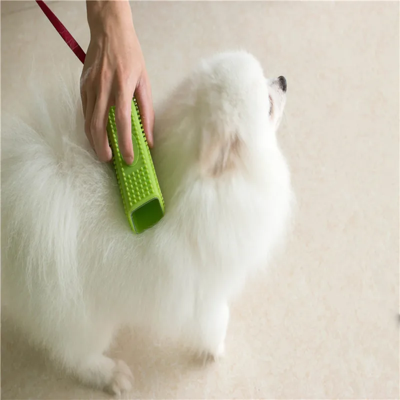 2023 New Silicone Hollow Rubber Dog Hair Brush Hair Remover Cars Furniture Carpet Clothes Cleaner Brush For Dogs Cats Pet Tools