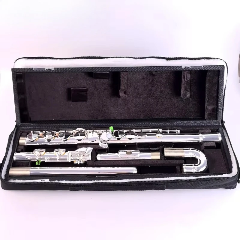 Alto Flute 16/17 Holes G Tuning Silver Plated Flute With Two Mouthpiece/Antique Classic Colors