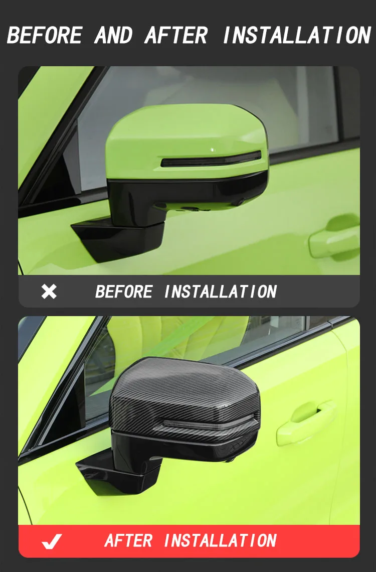 Car exterior decoration accessories, rearview mirror protective cover, scratch cover patch for HAVAL H3 2024 2025