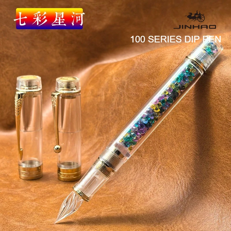 penna-a-immersione-in-vetro-jinhao-100-edizione-limitata-2026-realizzata-a-mano-per-scrittura-fluida-con-punta-affilata-per-ufficio-scuola-arte-e-cancelleria