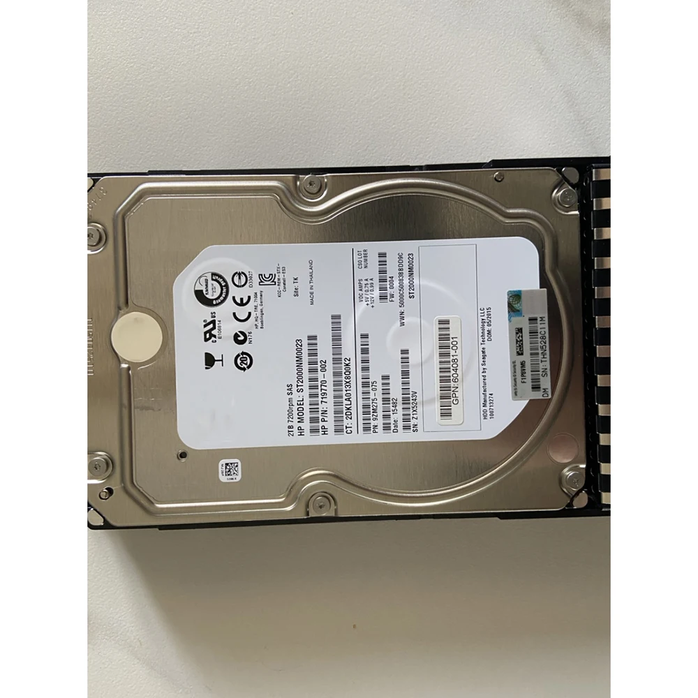 2TB Für HP AW555A P2000 SAS-FC 7,2 K 3,5 605475-001 604051-001 719770-002 Festplatte