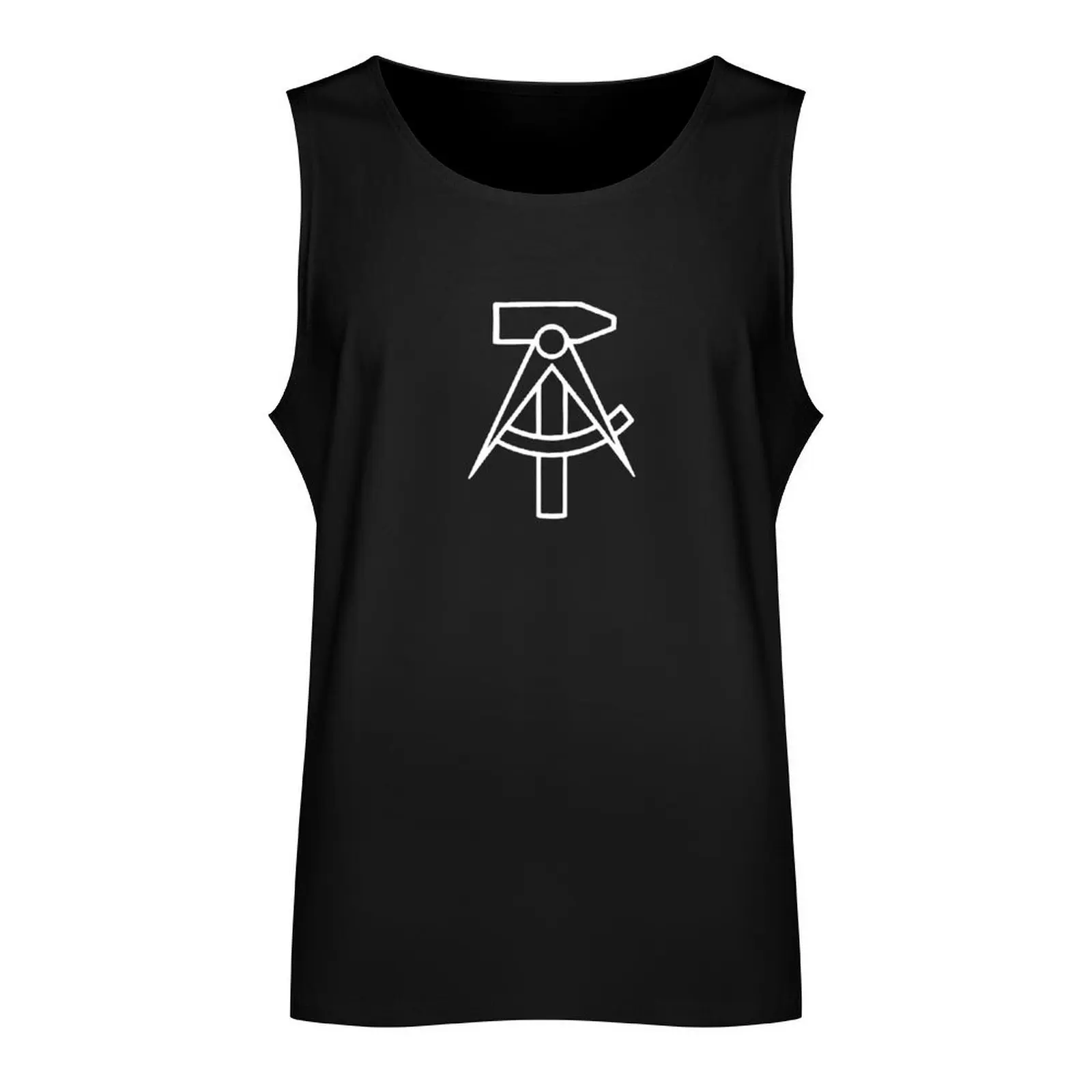 DDR GDR East Germany Emblem Hammer Transparent Tank Top anime top Top summer Men's clothes