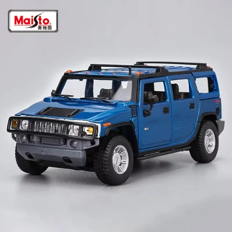 

Maisto 1:27 2003 Hummer H2 SUV Alloy Car Model Diecast Metal Toy Off-road Vehicle Car Model Simulation Collection Childrens Gift