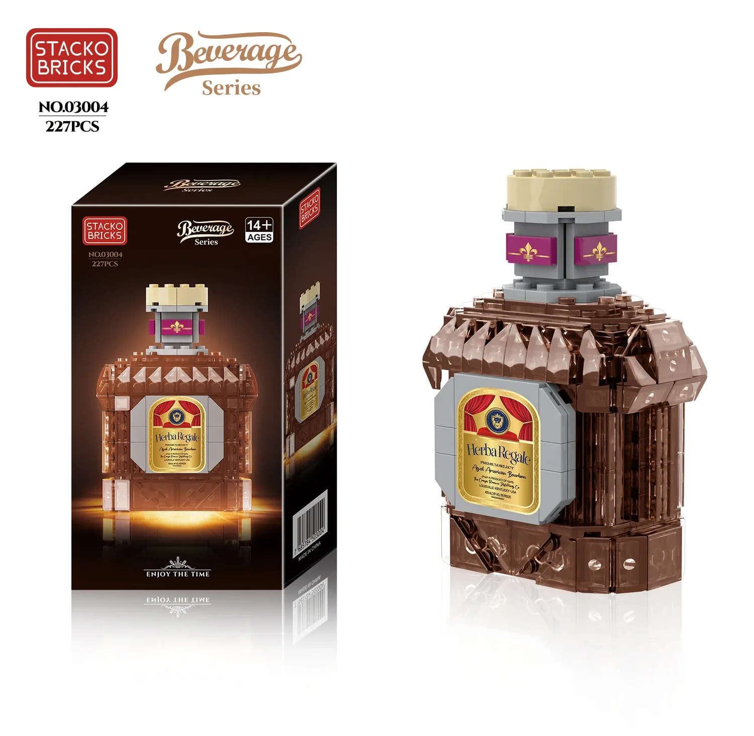 Simulation Wine Bottle Building Block Set - Liquor Bottle Decor, Creative Construction Toy & Ideal Gift for Home Display