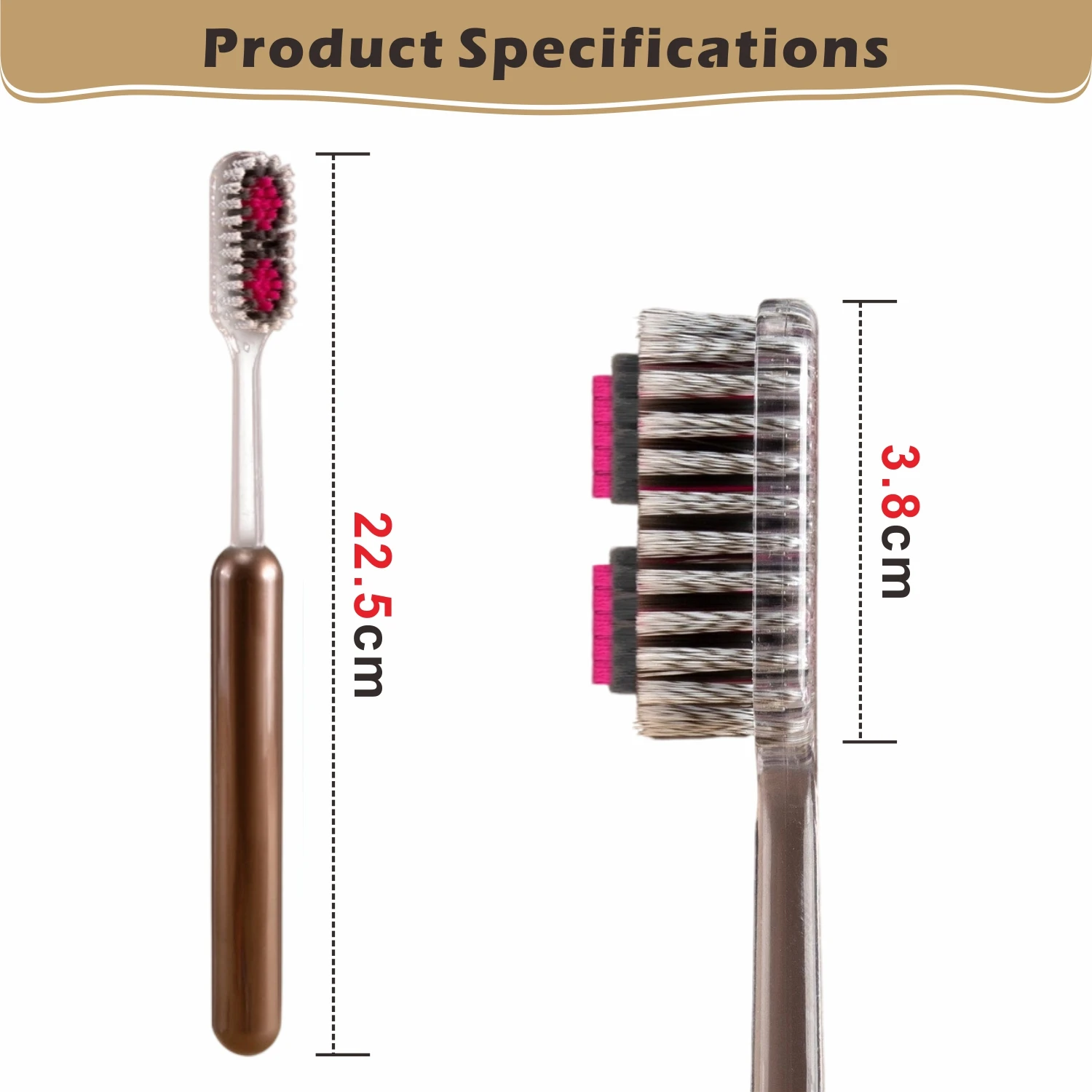 4-Pack Spiral Elastic Bristle Manual Toothbrushes - 3-Layer Stepped Bristles for Comprehensive Cleaning, Ideal Gift Choice