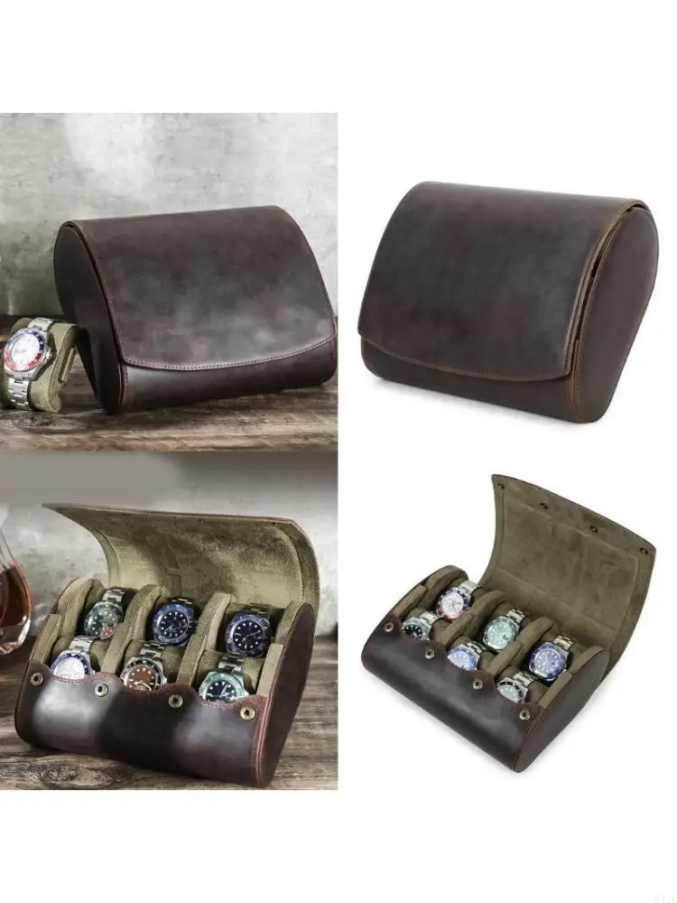  6 Slot Watch Case Watch Container Flexible Cushion Slot Mounting Ornament Holder