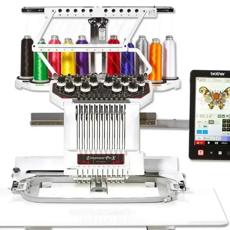 PROMO Offer On Brother Entrepreneur Pro X PR1050X Embroidery Machine & Hat Hoops kits