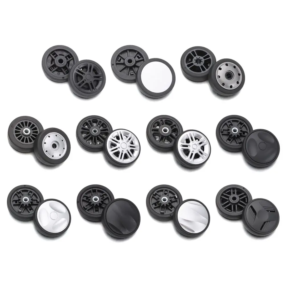 Portable Suitcase Parts Axles Suitcase Wheels Replacement with Screw Travel Luggage Wheels Replace Wheels Luggage Accessories