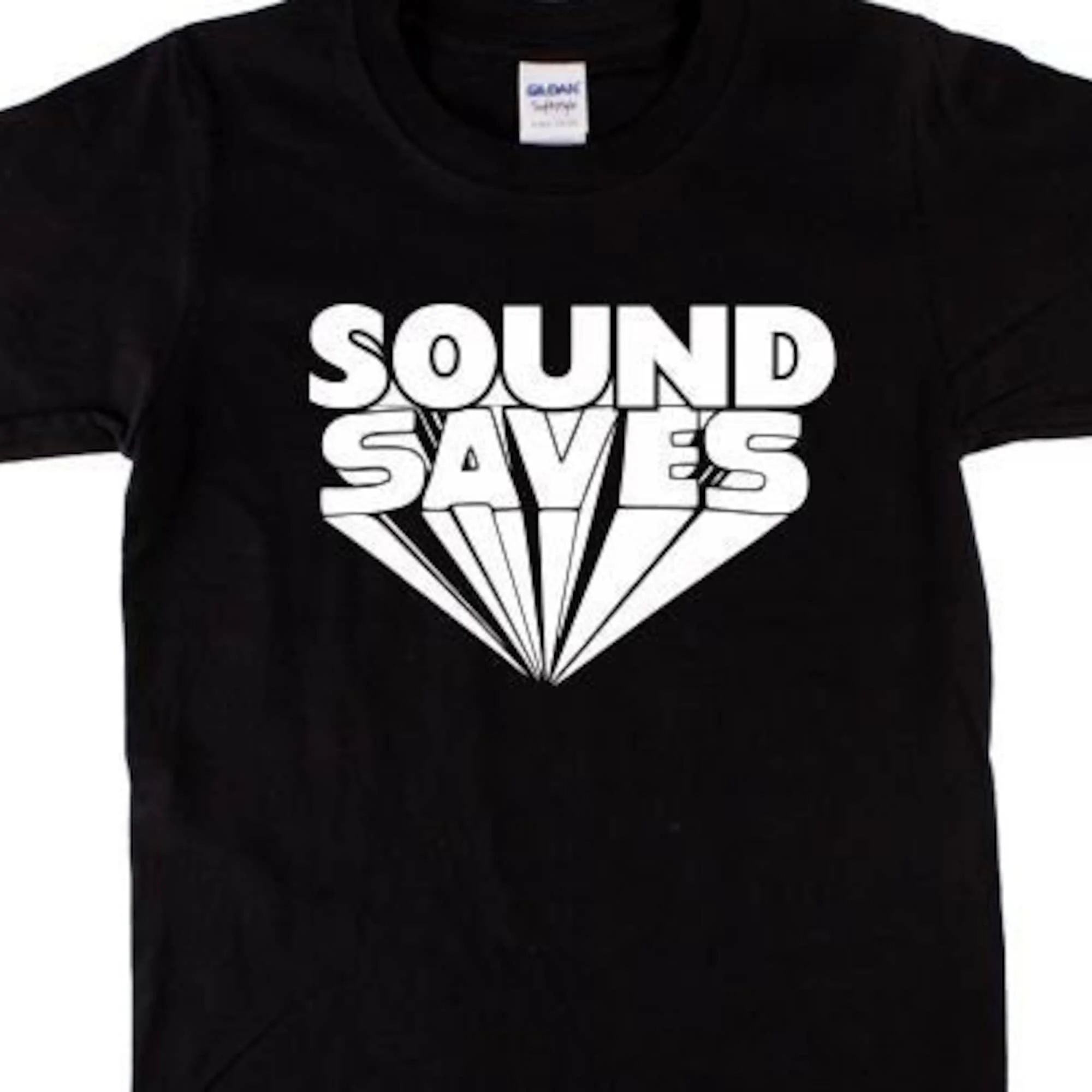 Sound Saves T Shirt Retro 1960'S 1970'S Rock N Roll Also In Black S Xxl