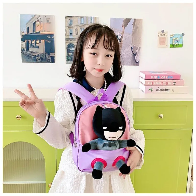 Leuke DC Batman mannelijke en vrouwelijke nieuwe creatieve cartoonfiguur modieuze lichtgewicht draagbare rugzak met grote capaciteit