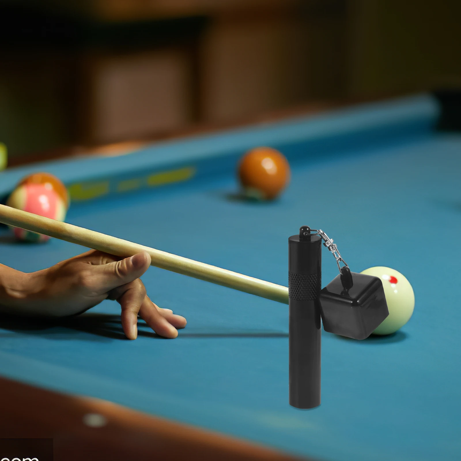 

Chocolate Powder Storage Pool Chalk Stand Holders Accessories Billiards Aluminum Multi-funcational Pocket for