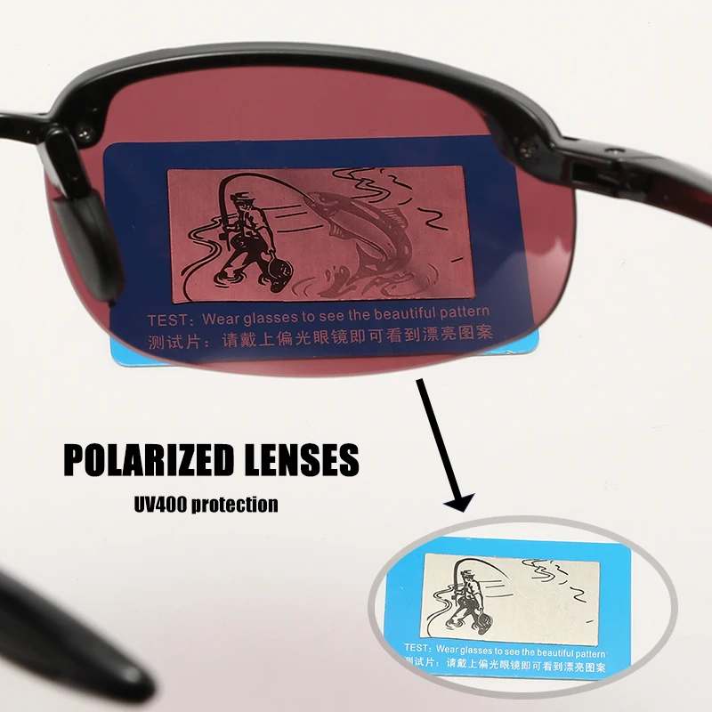Neue TR90 Polarisierte Sonnenbrille Outdoor-Angelbrille UV-Schutz für Autofahren, Golf, Radfahren Unisex – Detail 8