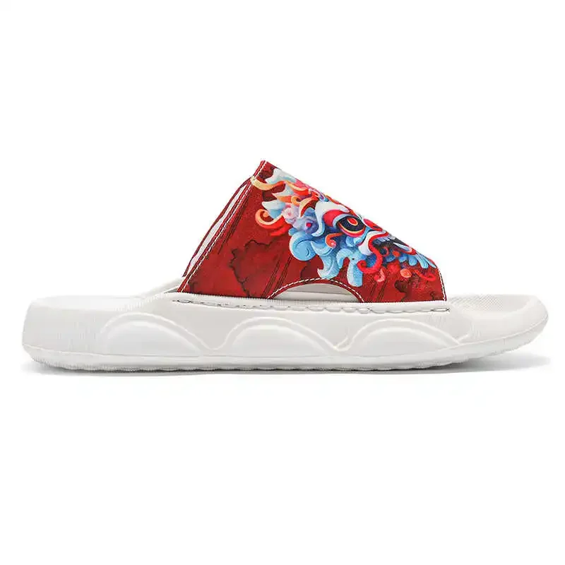 

Anti-slip Beach Lying Masculin Sandals Deadlift Shoes Slippers To Be At Home Man Sneakers Sport Boti Dropship High End