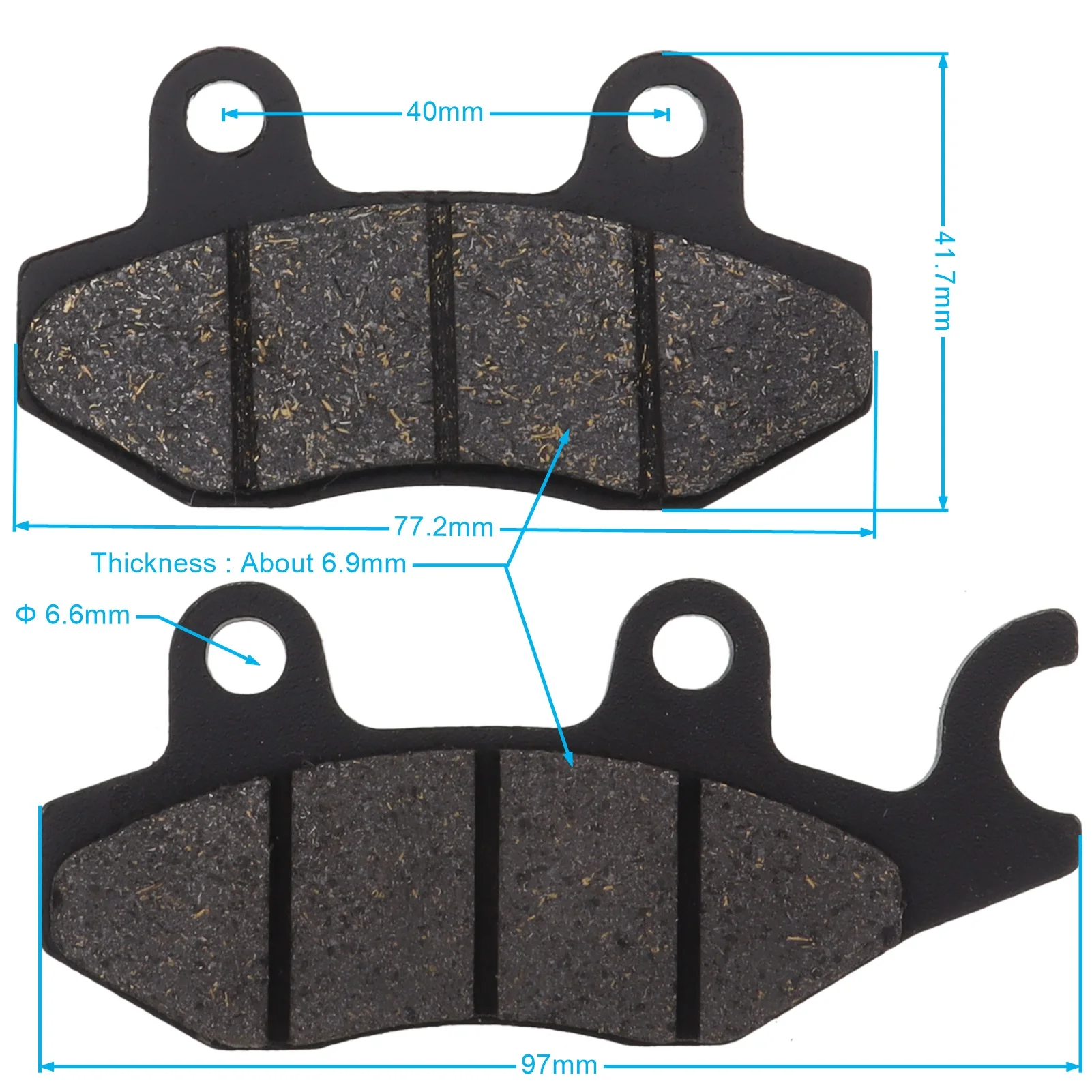 1 Set Brake Pad for 50cc 125cc 250cc 260cc 300cc Chinese Scooter ZNEN NST