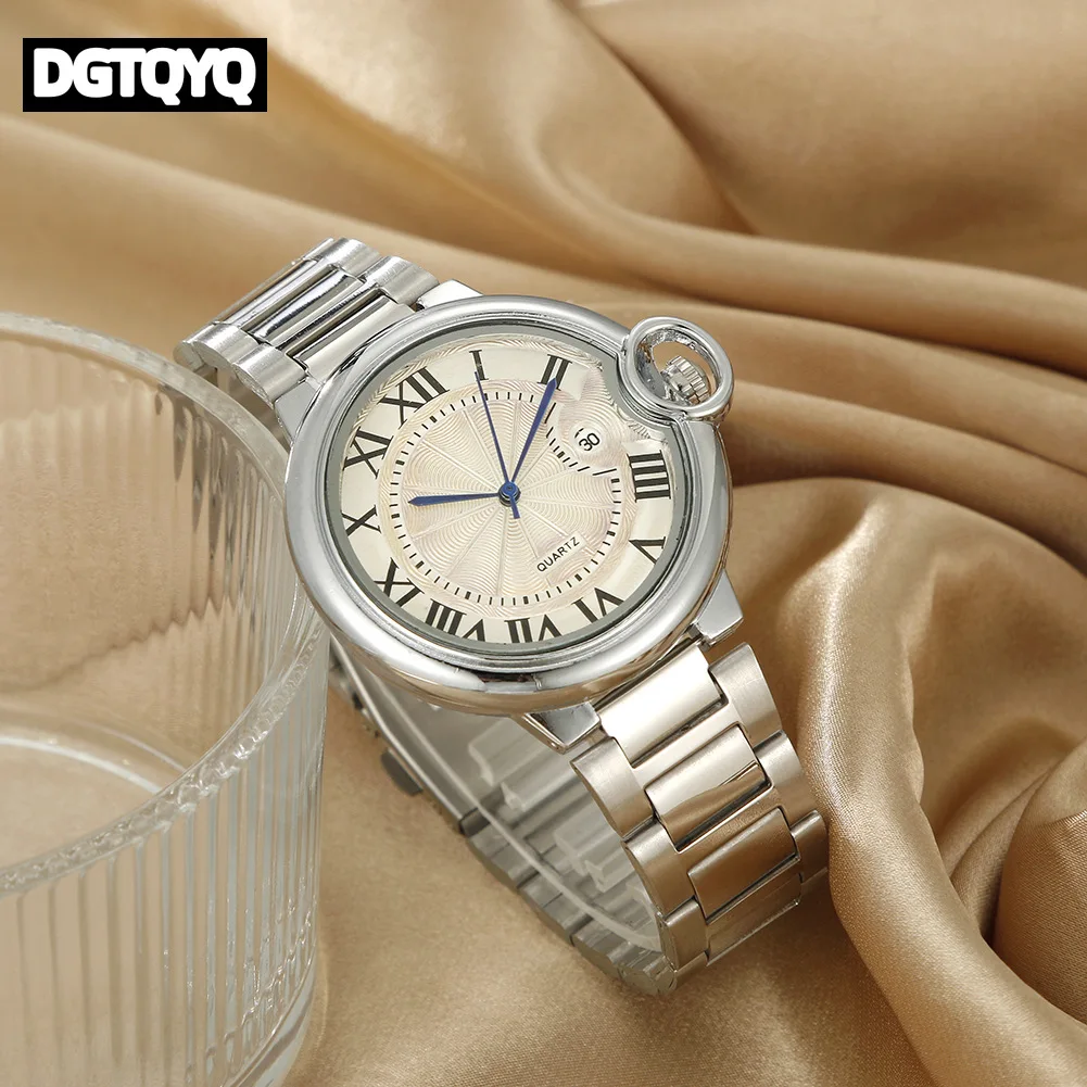 Classic Balloon Quartz Trendy Men's Watch Couple's Watch Men's and Women's Waterproof Calendar Business Watch