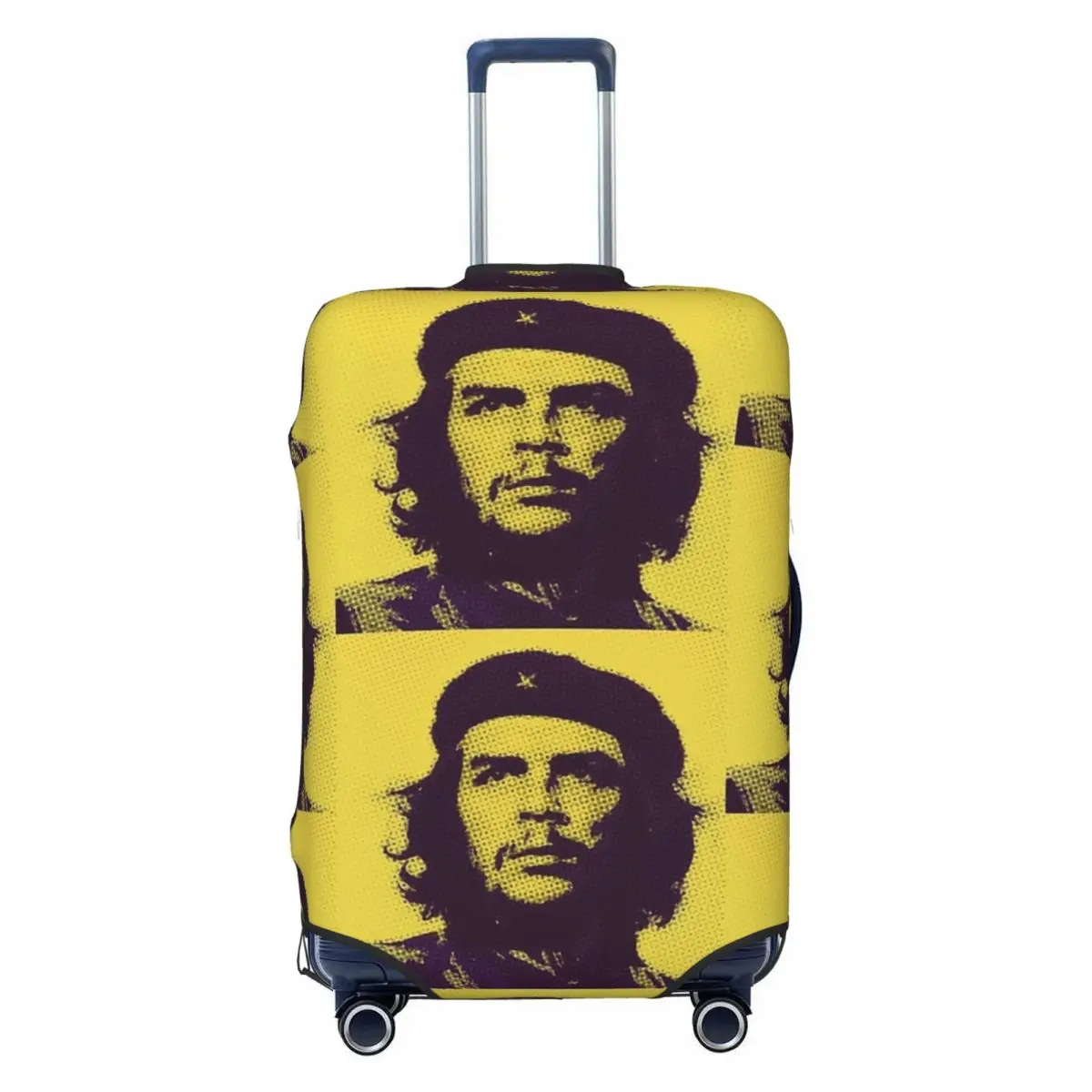 

Желтый чехол для чемодана с принтом Че Гевары, практичный защитный чехол для багажа для круизных поездок и отдыха