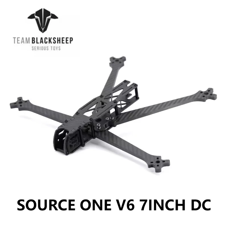 Equipe-blacksheep-tbs-source-one-v6-7-pouces-dc-313-mm-7-pouces-​-bras-d'empattement-de-cadre-en-fiber-de-carbone-de-6-mm-pour-drone-freestyle-fpv-longue-portee
