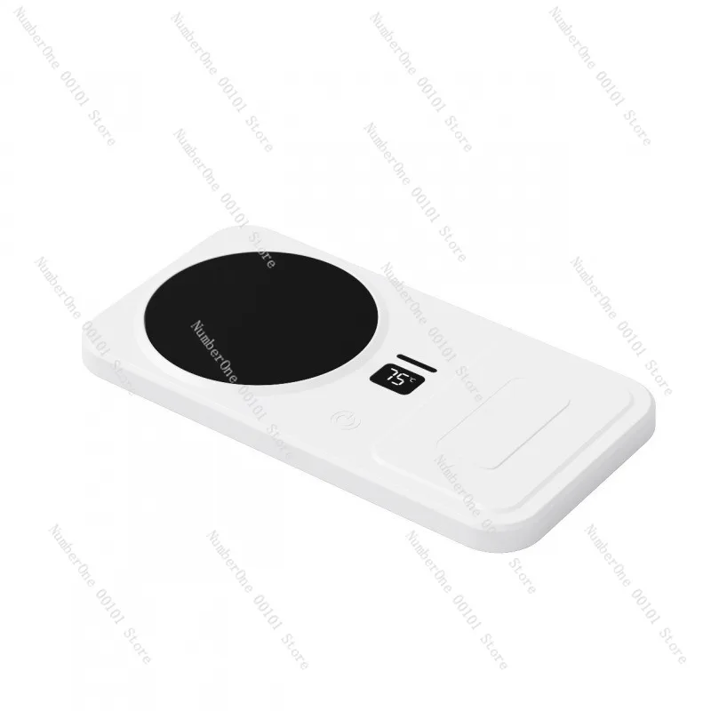 Multifunction 4 in 1 Smart Constant Temperature Mug Warmer Wireless Charging Base for Phone Watch Earbuds Heated Cup Pad Desktop