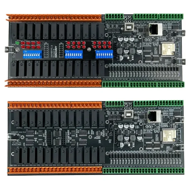 ESP32 K-TYPE THERMOCOUPLE 24CH RELAY MODULE esp32 with 24 channel relay For Home Assistant By ESPHome