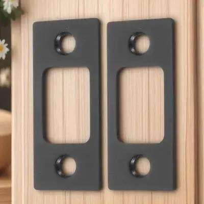 2 قطعة لوحة غطاء ديدبولت قسط الفولاذ المقاوم للصدأ ثقب الباب حشو لوحة آمنة تناسب احتياجات تعزيز باب الدخول