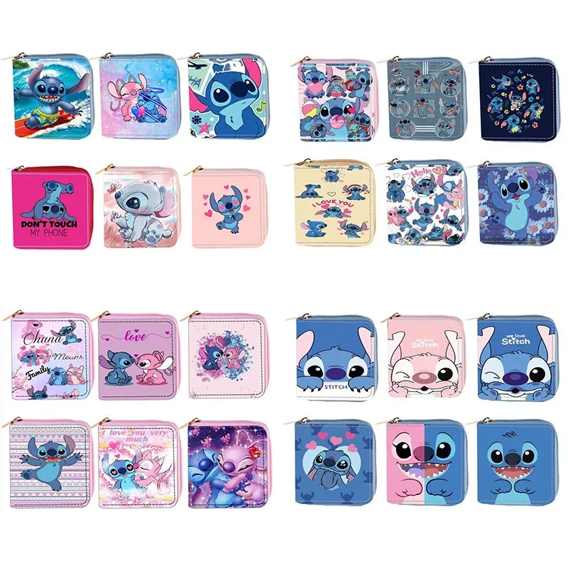 6pcs/lot Cartoon Disney Stitch Pencil Case Cute Koala Wallet Coin Purse Stationery Pouch Office School Supplies