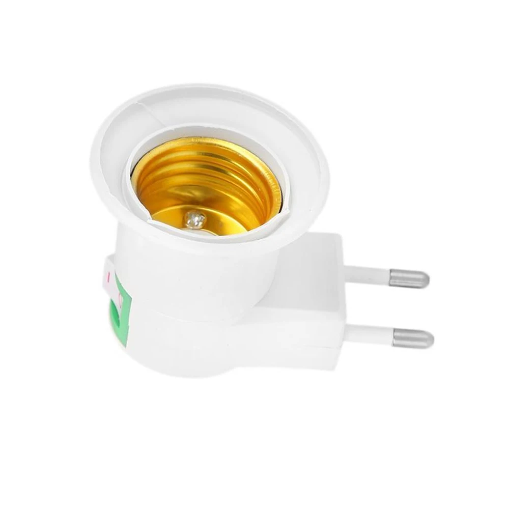 10/PCS E27 EU/US plug adapter with power on-off control switch E27 LED Socket Lamp Base Lamp Socket Dropship Lamp Base Lamp