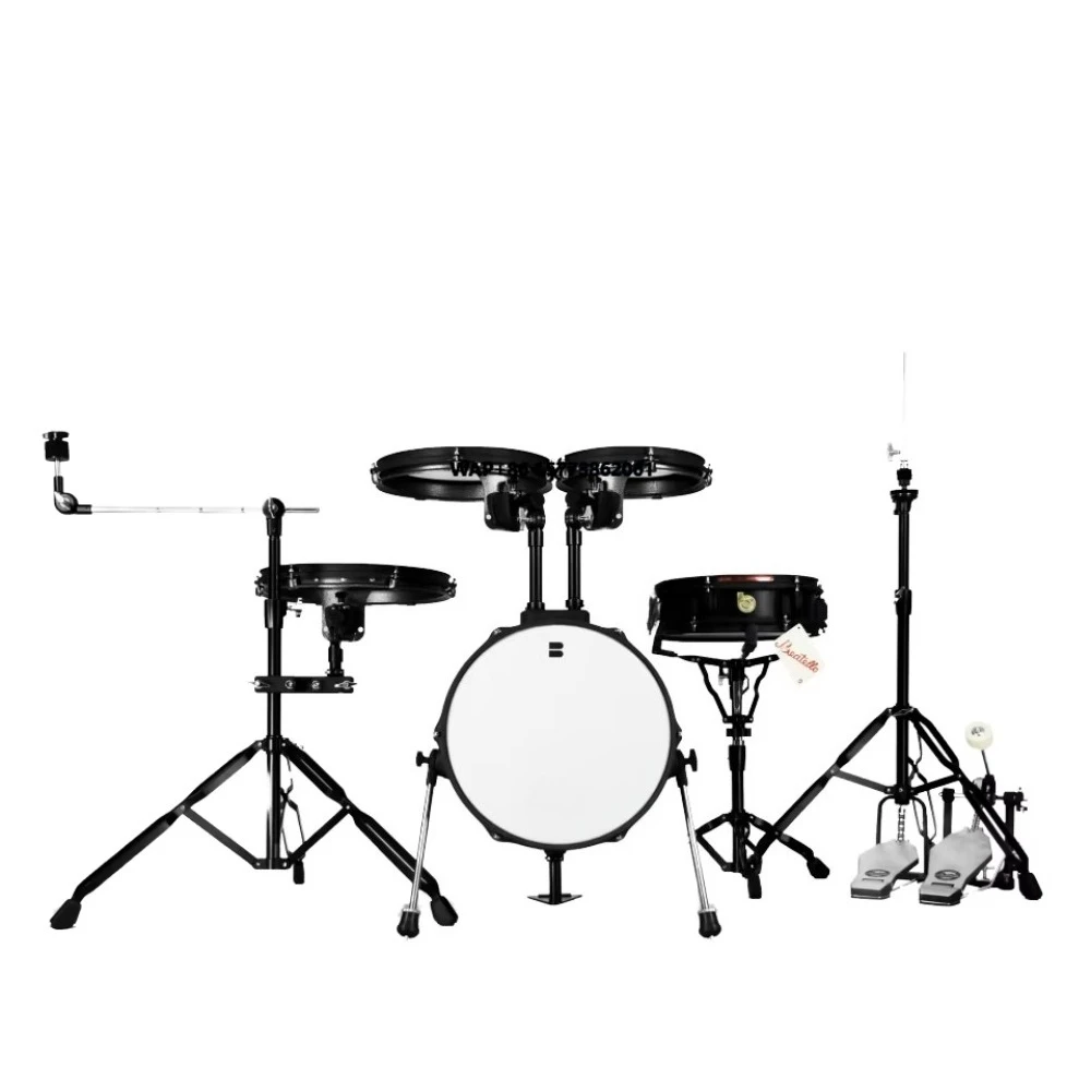 5 Pcs Musical Instruments Percussion Portable Jungle Acoustic Adult  Drums Flat Pad Set Professional Flat Drum Set