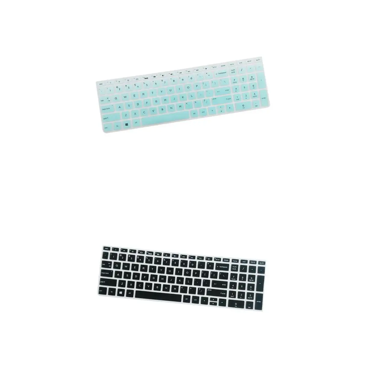 Keyboard Skin Silicone Protector Laptop Keyboard Cover Anti Dust Waterproof for HP 15.6 Inch Home Office