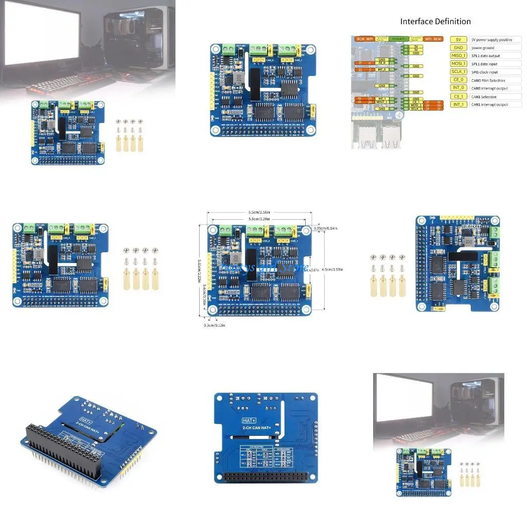 placa expansión bus CAN aislada C7AB 2 canales garantiza comunicación segura y estable