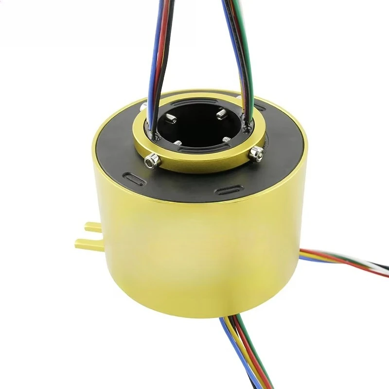 حلقة موصل كهربائي مخصصة للموصل الدوار من الشركة المصنعة، مع فتحة ID38.1mm، سلك 1 ~ 300، 10A ~ 500A لكل حلقة #4