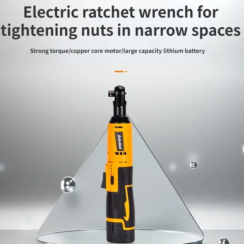 Imagem -03 - Recarregável Chave Elétrica Ratchet Grupo Angle Drill Chave de Fenda para Remover Parafuso Porca Ferramenta de Manutenção Automóvel 12v 8
