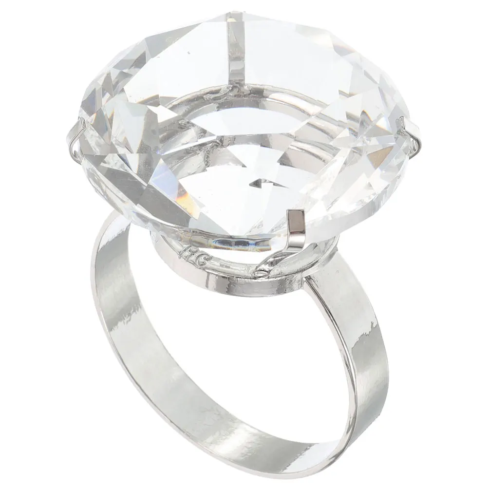

Big Props Crystal Wedding Decorations Fake Engagement Rings For Women Fake Engagement Rings for Women Photo Alloy Party