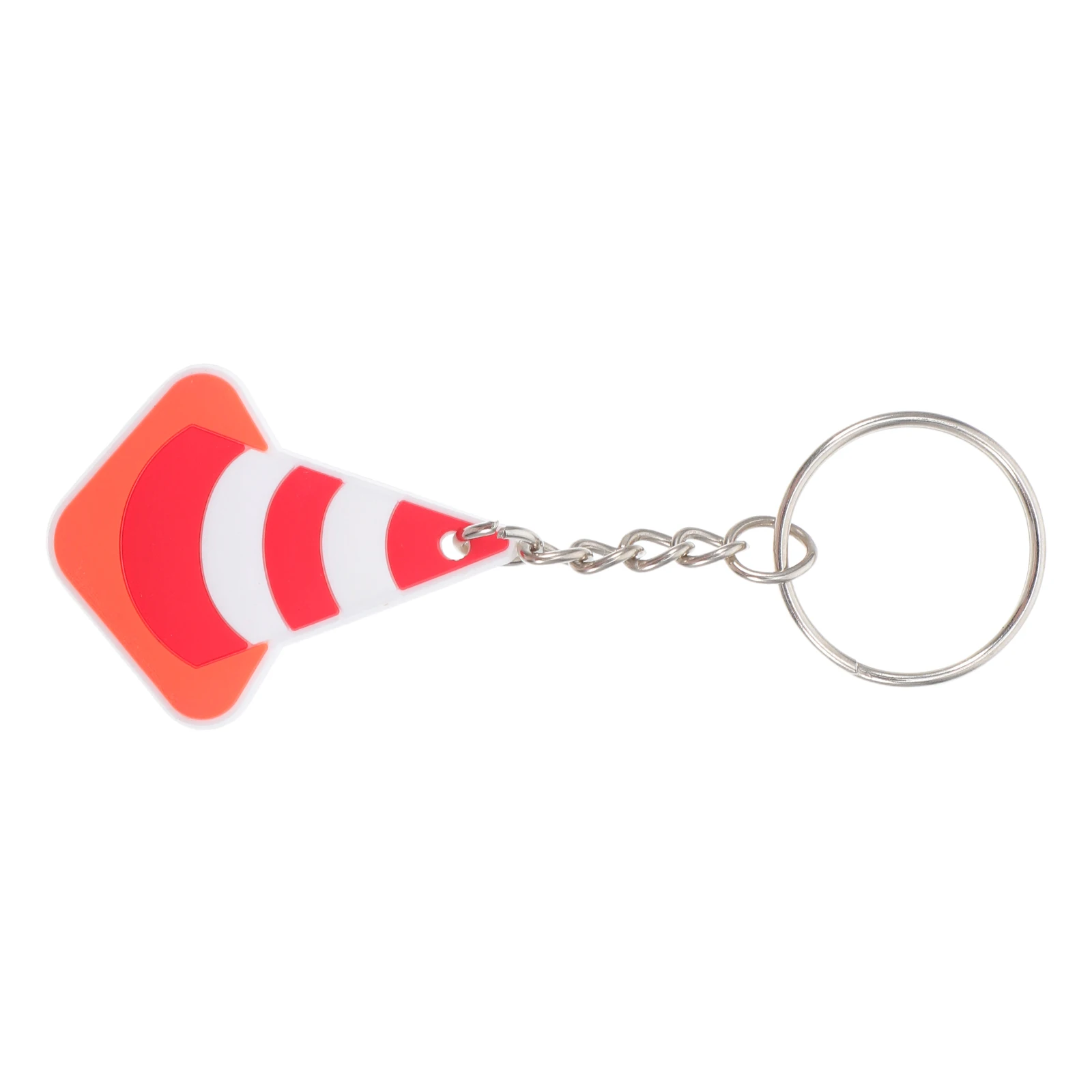 

10 Pcs Backpack Safety Road Cone Hanging Decoration Child Key Ring Pvc Small Cones