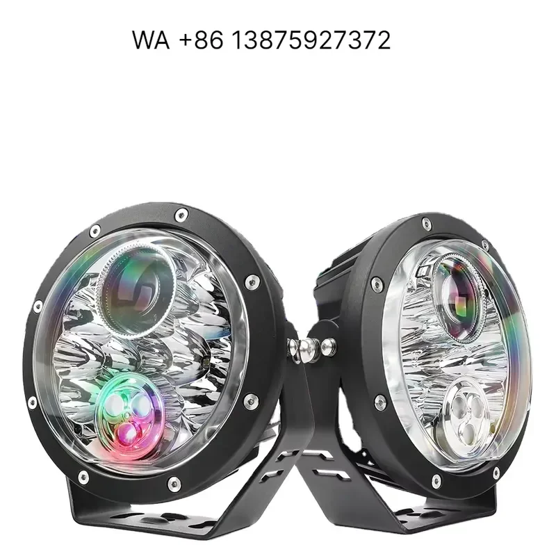 Wmwmnu 2023 New High Power 7 Inch Round LED Driving Light DRL for Truck Offroad Spotlight 4x4 Car LED Work Light 12V 24V
