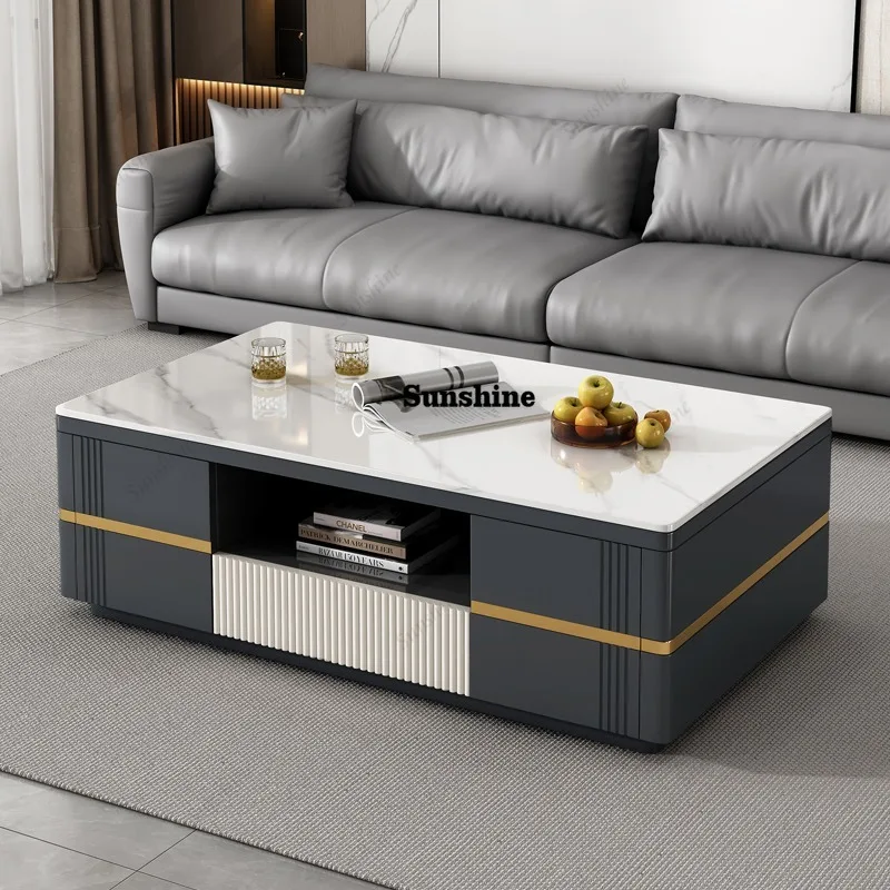 

Modern Design Coffee Table Living Room Luxury Storage Premium Coffee Table Rectangular Minimalist Tisch House Accessories