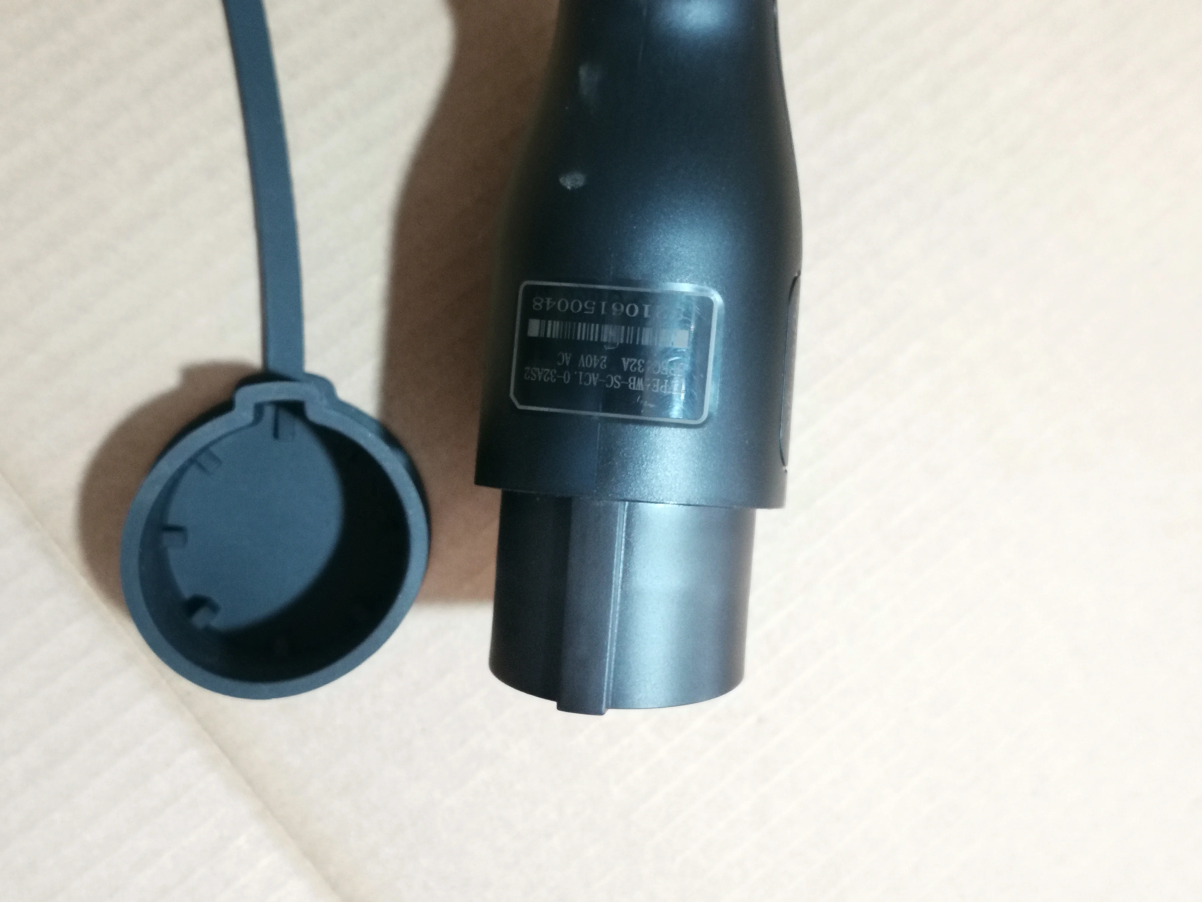 32A 240V Single phase Type 2 socket to Type 1 plug EV charger adapter
