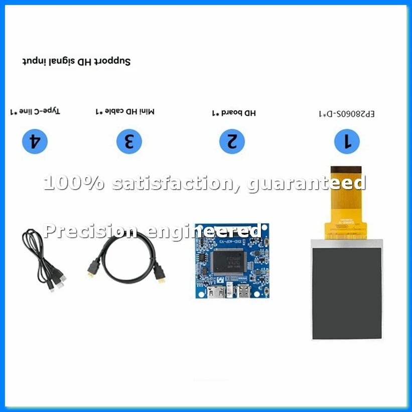 2.8-Inch Mini Split Screen -Compatible Display 480x640 Resolution Full View RGB IPS Universal Capacitive Touch B-A23R