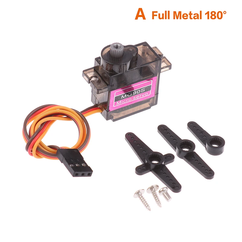 (YY) 1Pc 2025 Nieuwe MG90S Servo Alle Metal Gear 9g SG90 Verbeterde Versie Voor RC Helicopter Boot Auto mini Servo's voor Arduino Project