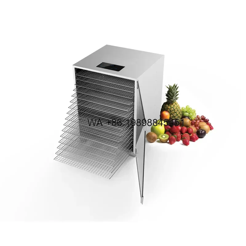 Wmwmnu 16 Layers Stainless Steel Rotating Fruit Vegetable Dehydrator Commercial Meat Drying Food Dehydrator