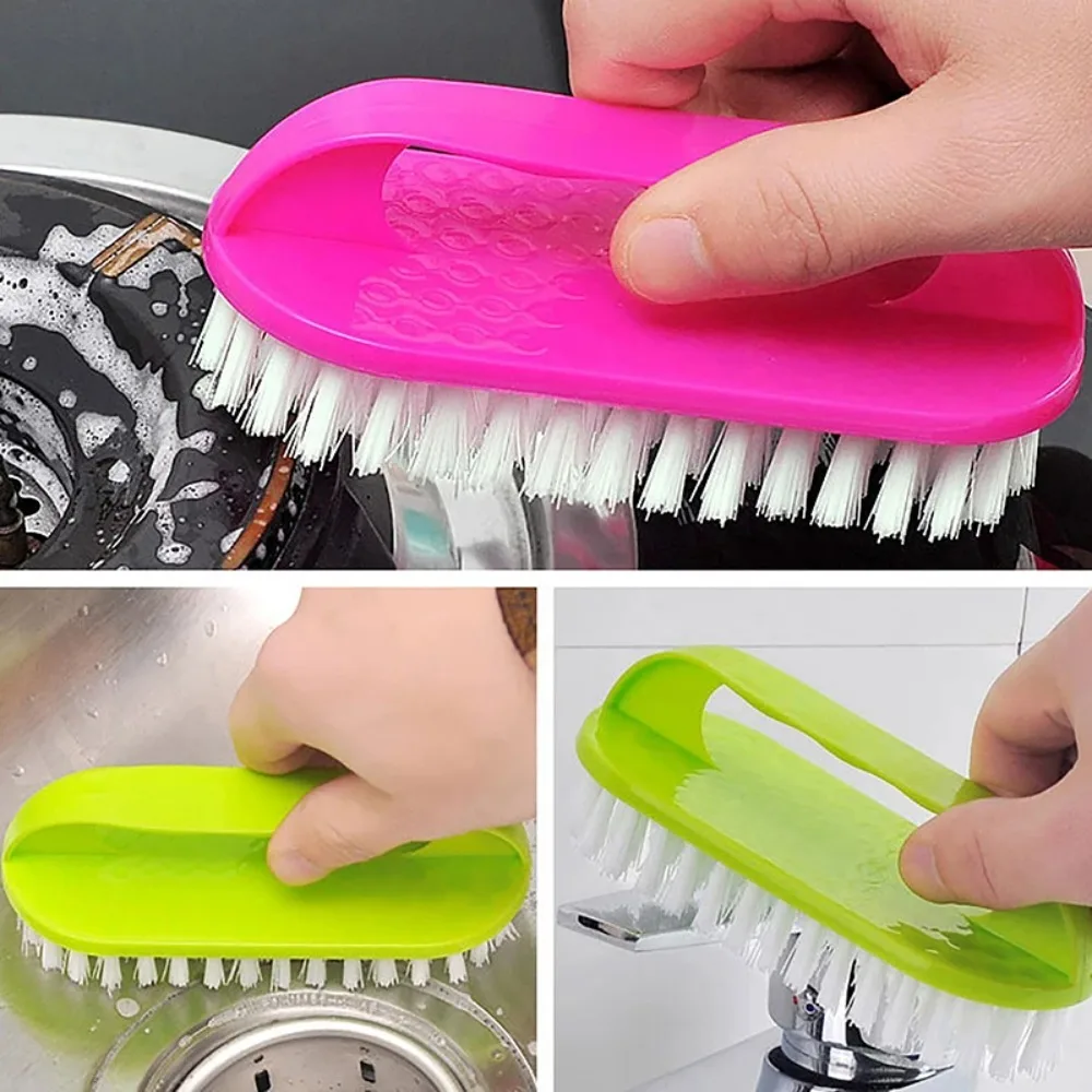 Random Scrub Brush, Soft Bristles, Laundry Supplies, Clothes, Shoes, Scrub Brush, Portable Plastic Material image 6