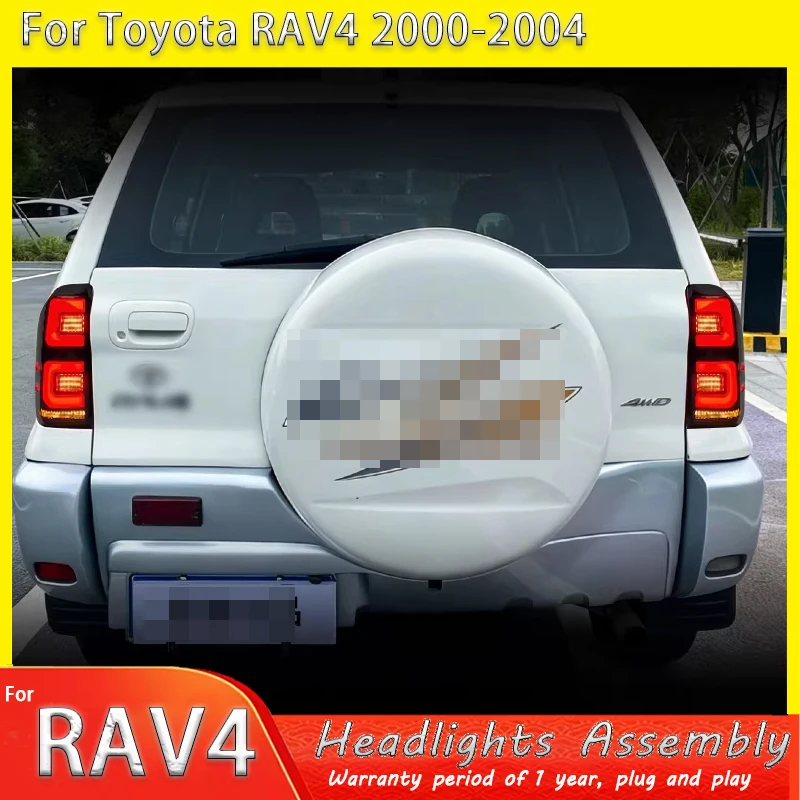 

Auto Rear Tail Lights Lamps fit for Toyota Rav4 2000 2001 2002 2003 2004 Rear Turn Signal Brake Reverse Lights Accessories