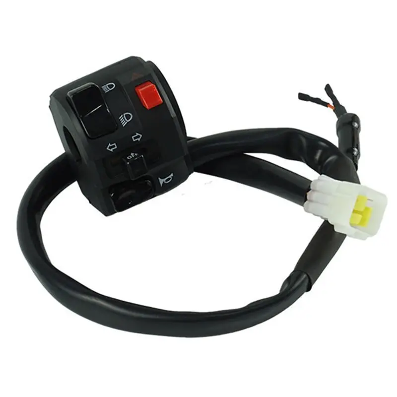 A30P-Universal Motorcycle Modified Handlebar Control Switch 7/8Inch / 22Mm Handlebar Switch Turn Signal Fog Lamp Start