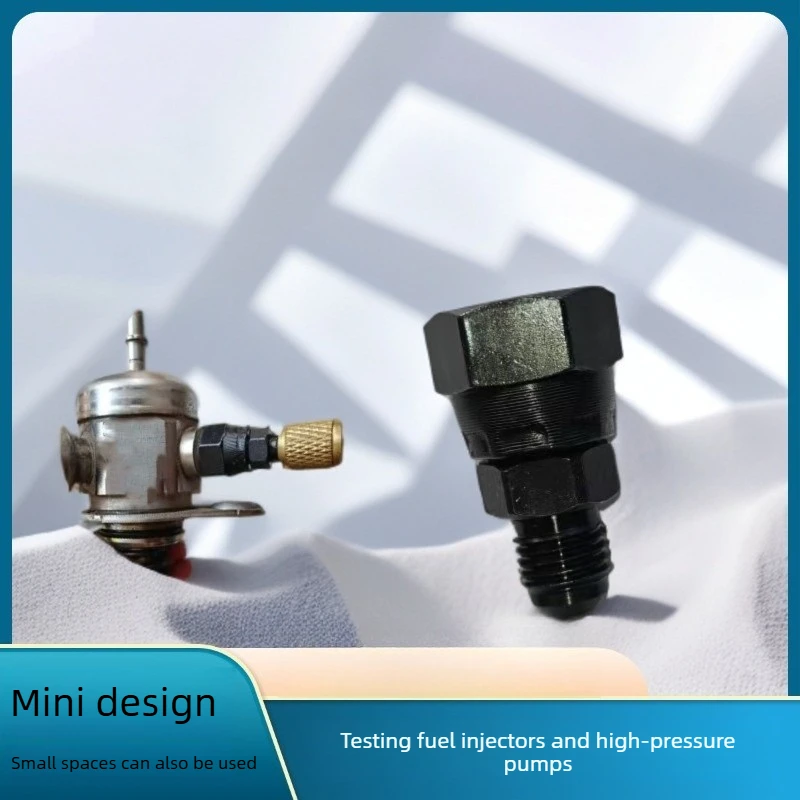 

High pressure nozzle pump leak test connector, fast plug-in, universal pressure test fitting for various vehicle types
