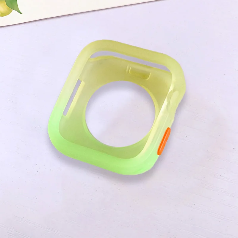 Jelly Silicone Case for Apple Watch 45mm 44MM 41MM 40MM TPU Cover Protection Bumper Shell For iWatch Series 9 8 7 6 SE 5 4 case