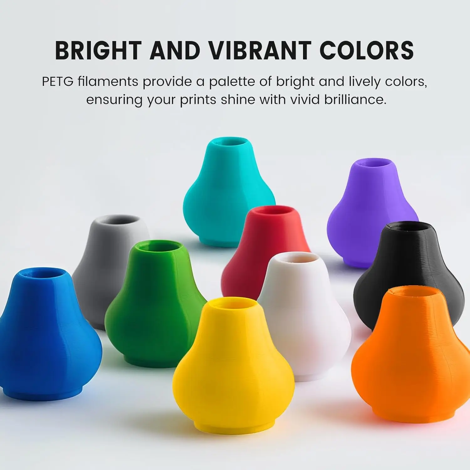 JAYO 4Rolls 3D PLA/ PETG/ High Speed Matte PETG Printer Filament 1.75mm 3D Printer Filament 5.5KG Neatly Wound PETG for 3D
