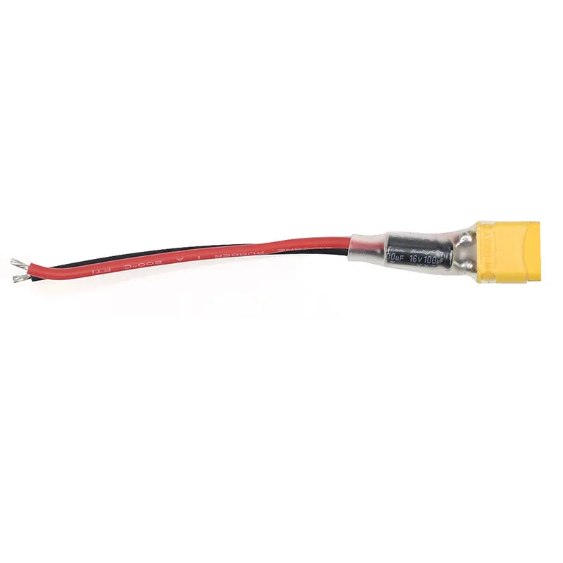 A25P XT30 Plug Connector Power Cord With Capacitor RC Battery Cable Silicone For Sailfly-X RC FPV Drone Models
