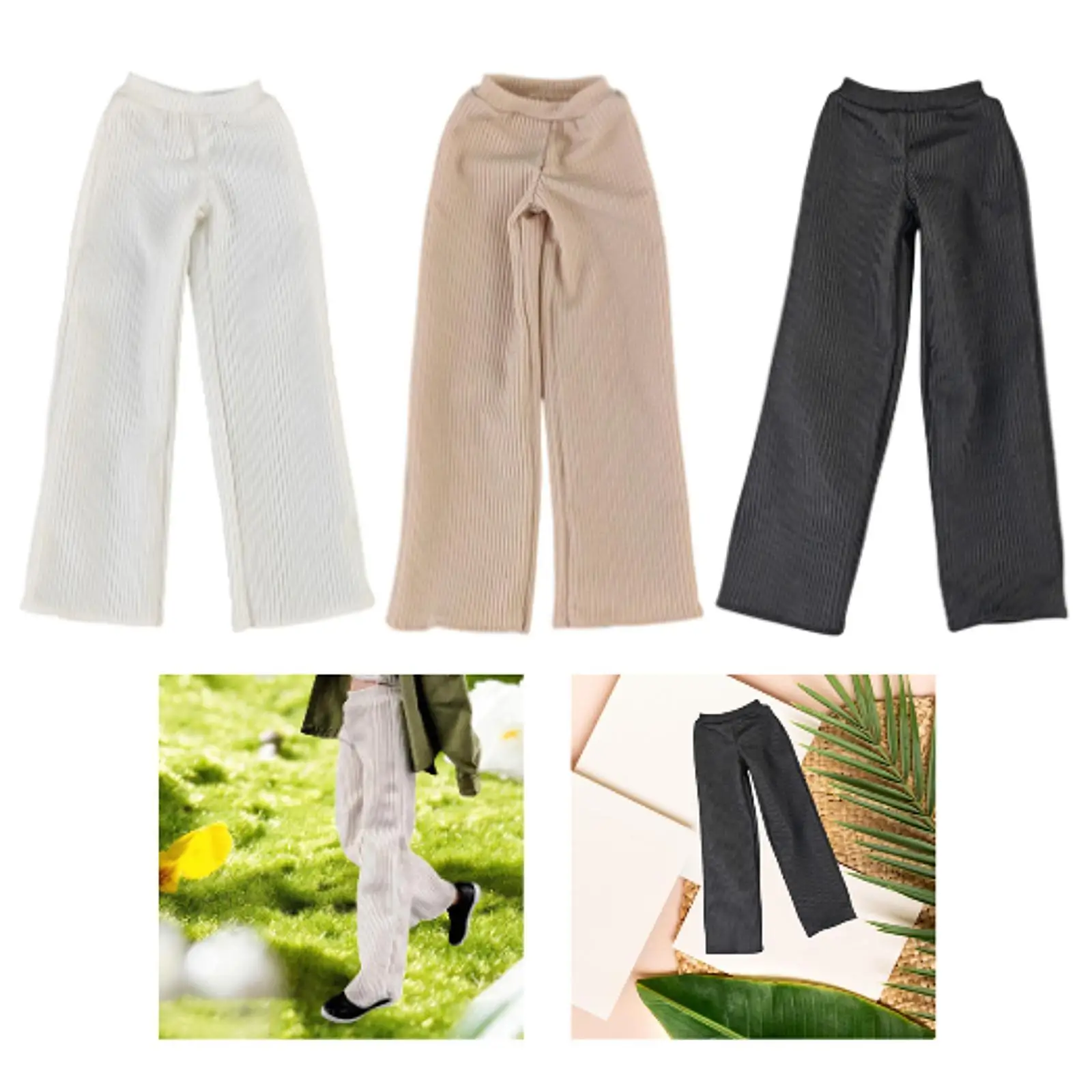 

1/6 кукольные штаны, платье для косплея, повседневная спортивная фигурка, мини-широкие длинные штаны для женских фигурок 12 дюймов, аксессуар для костюма