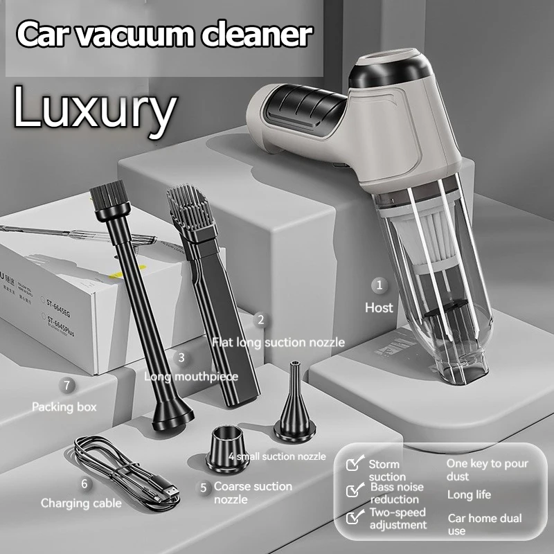 Car Vacuum Cleaner 260000PA Strong Suction Portable Wireless Cleaner for Home Appliance Poweful Car Cleaner for Keyboard